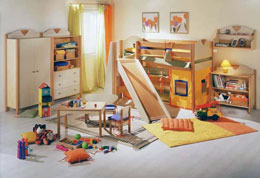 Шкаф и кровать в детскую